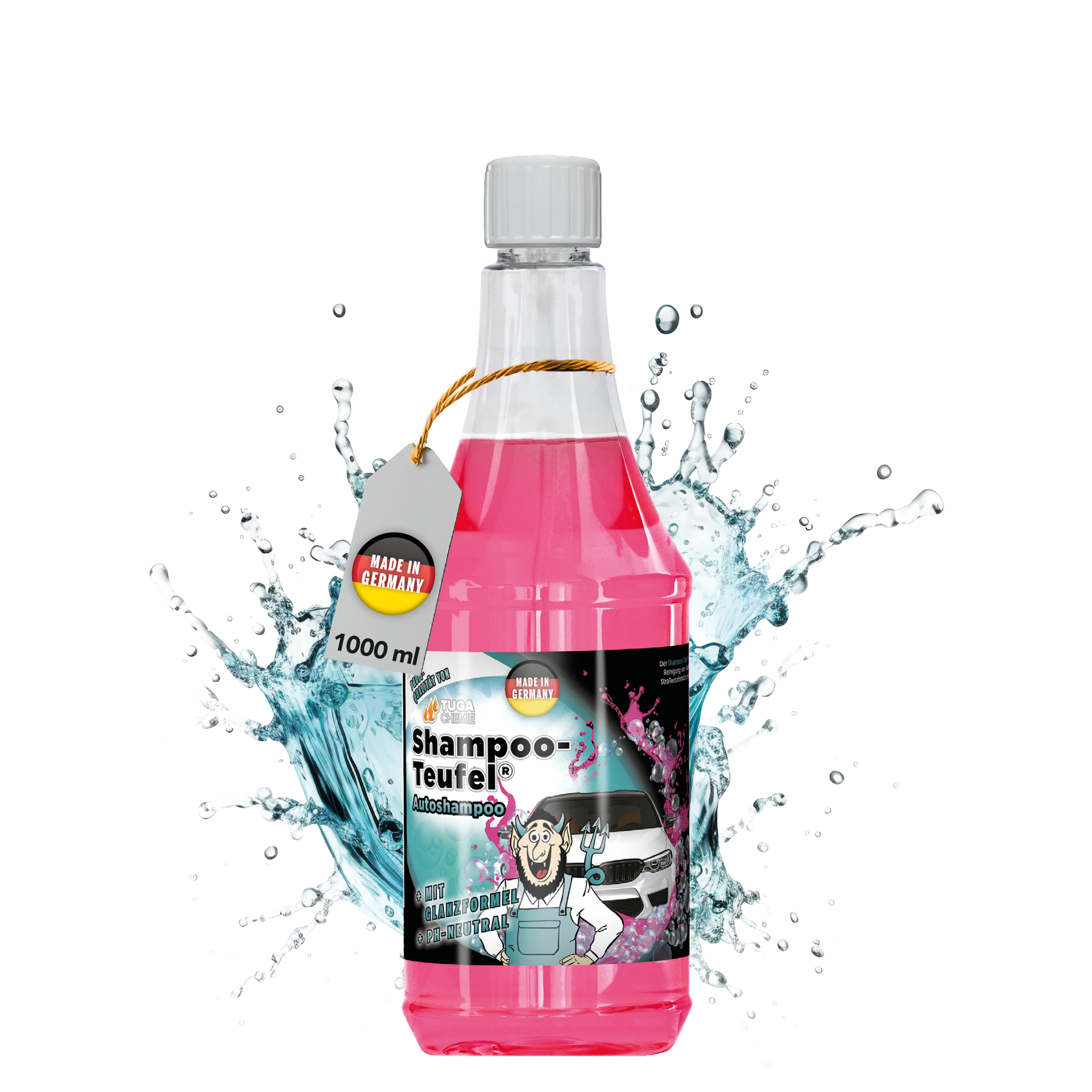 TUGA Chemie Shampoo-Teufel® 1 Liter Autoshampoo ST-1-D