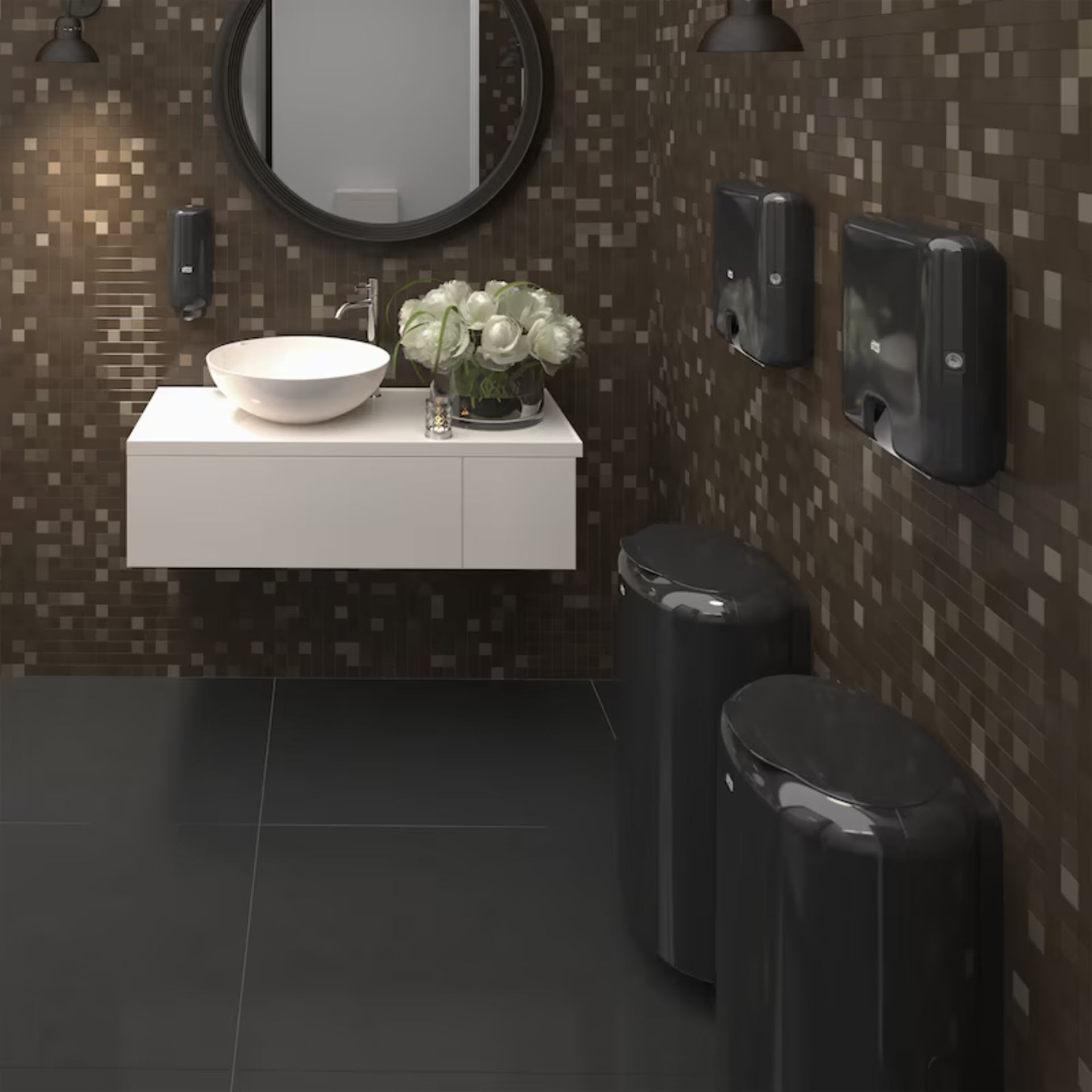 * Tork Xpress® Mini Spender für Multifold-Handtücher Schwarz H2 - 552108