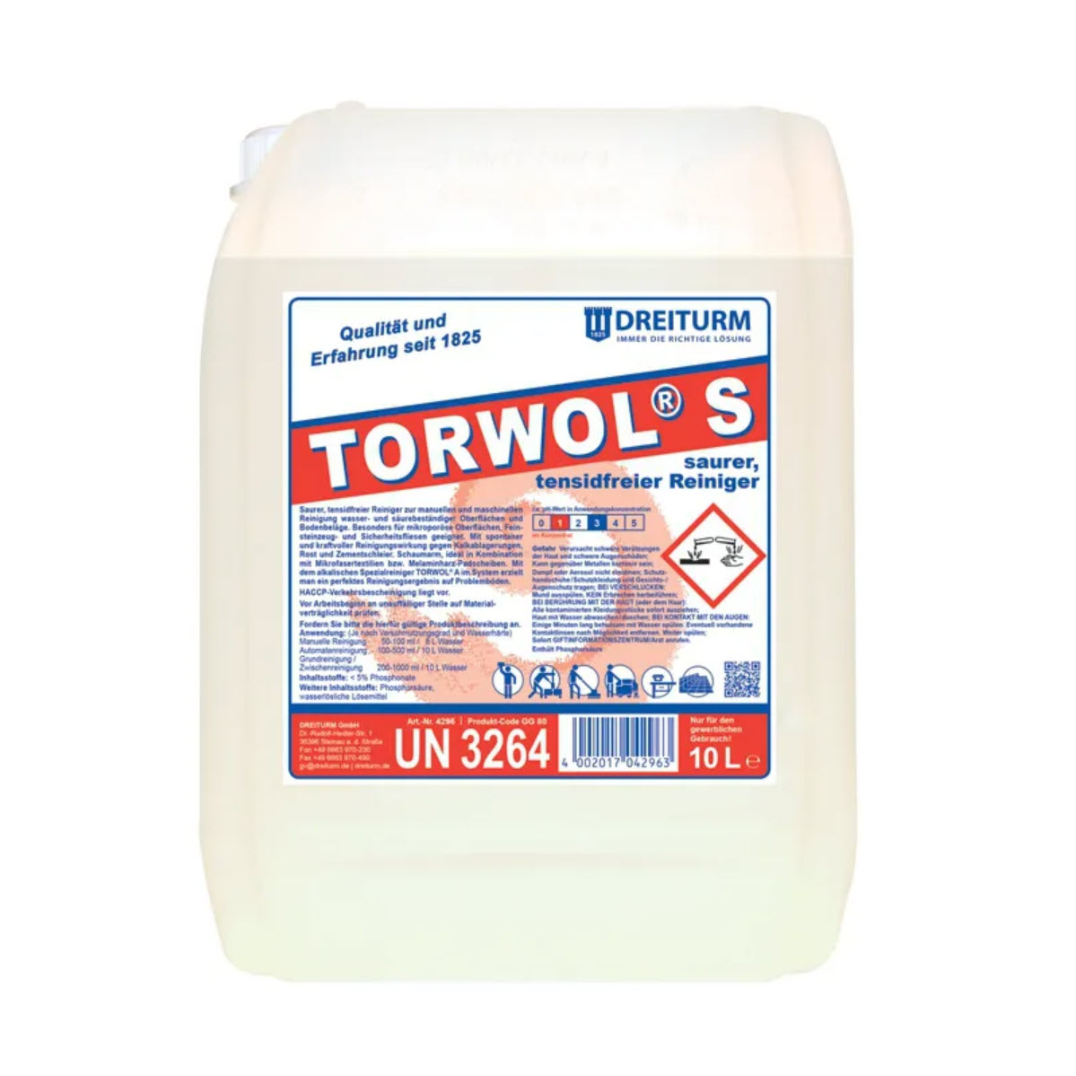 Dreiturm TORWOL® S Oberflächenreiniger - 10 Liter Kanister
