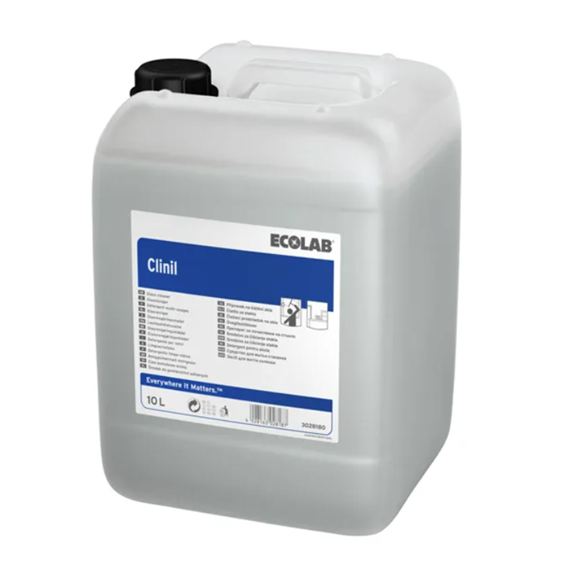 Ecolab Clinil Glasreiniger – 1 L, 12 x 1 L oder 10 L