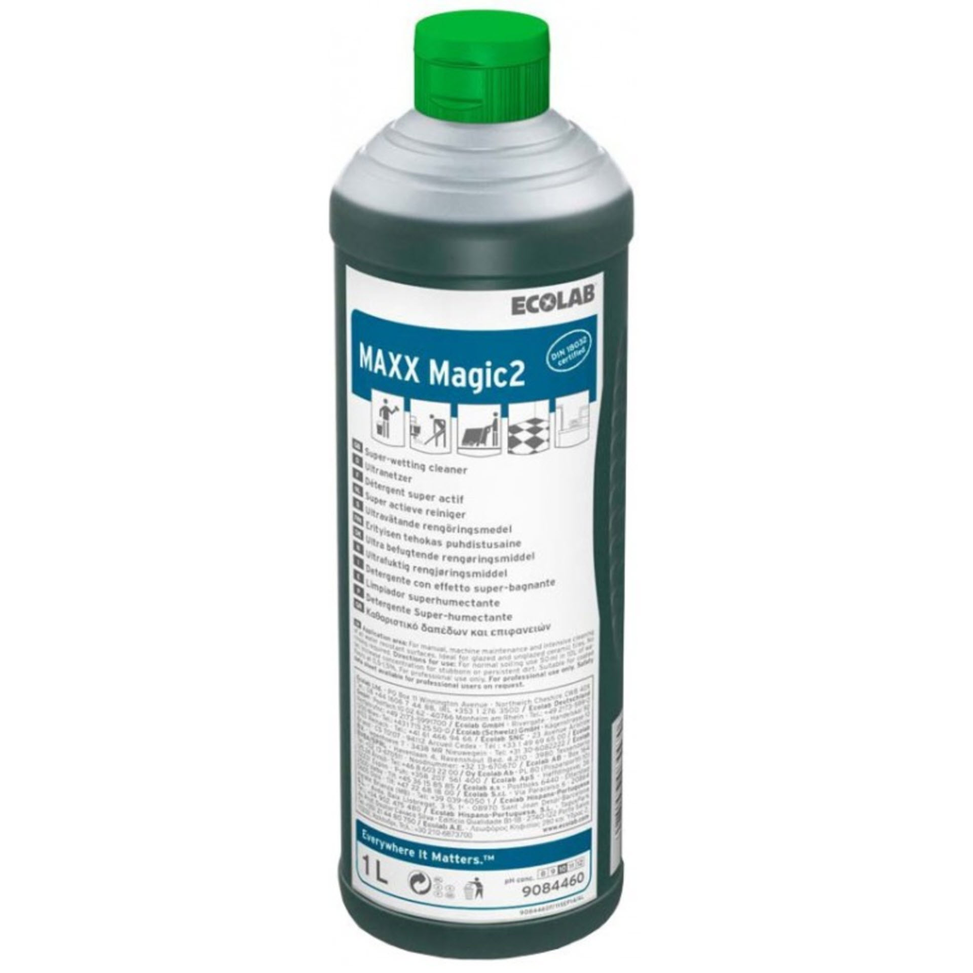 Ecolab MAXX Magic 2 Ultranetzender Universalreiniger - 1 Liter Rundflasche