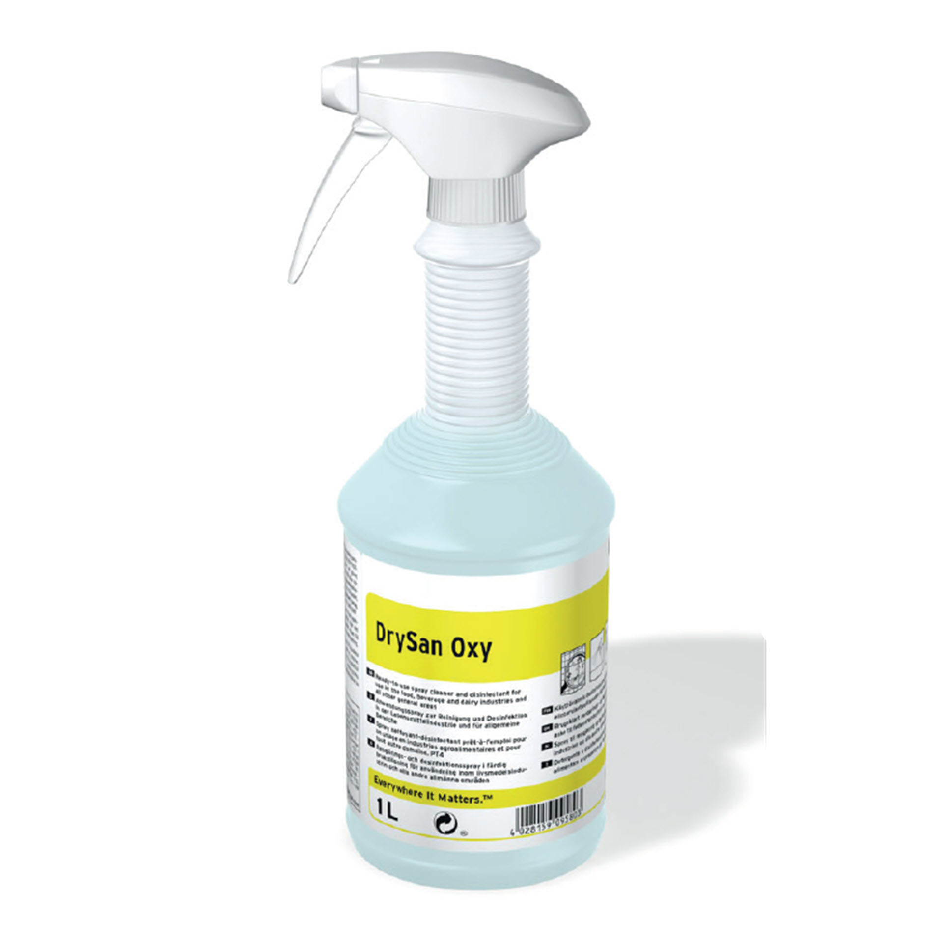 ECOLAB DRYSAN™ OXY Reiniger und Desinfektionsmittel - 1 Liter Sprühflasche