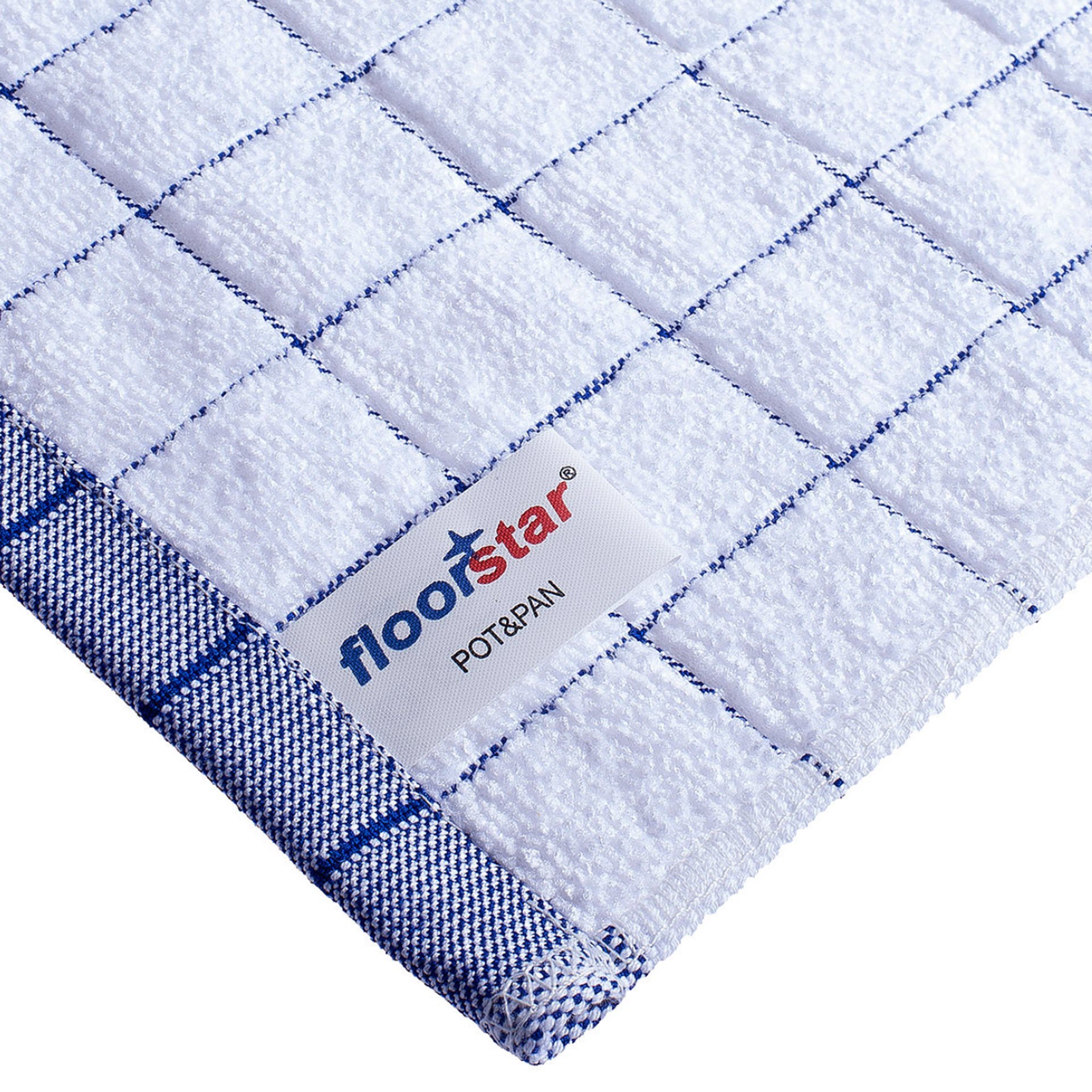 Floorstar Profi Microfaser - Geschirrtuch POT & PAN - 5er Pack (gelb-weiß)