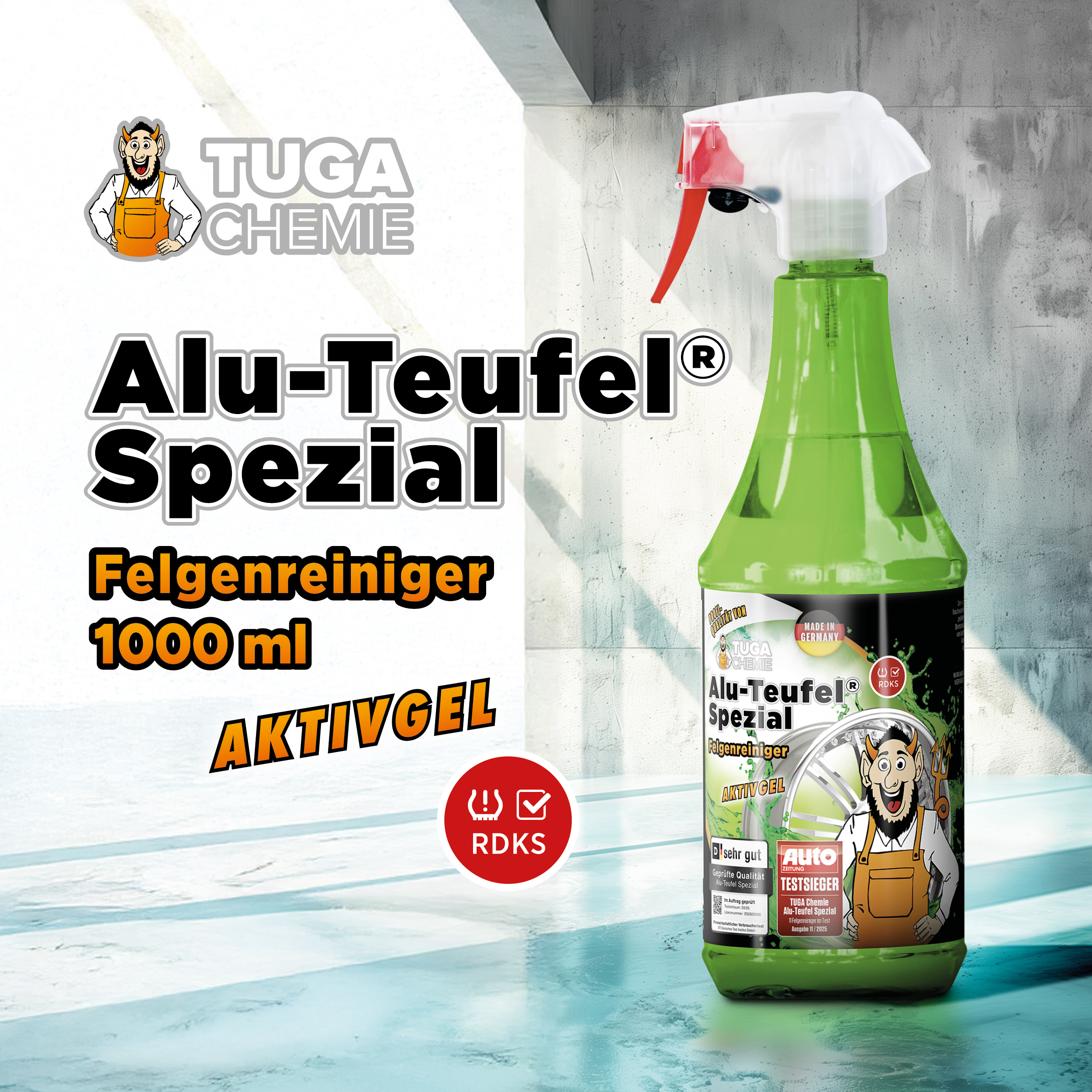 TUGA Chemie - Aluminium-Teufel(R) Spezial Felgenreiniger