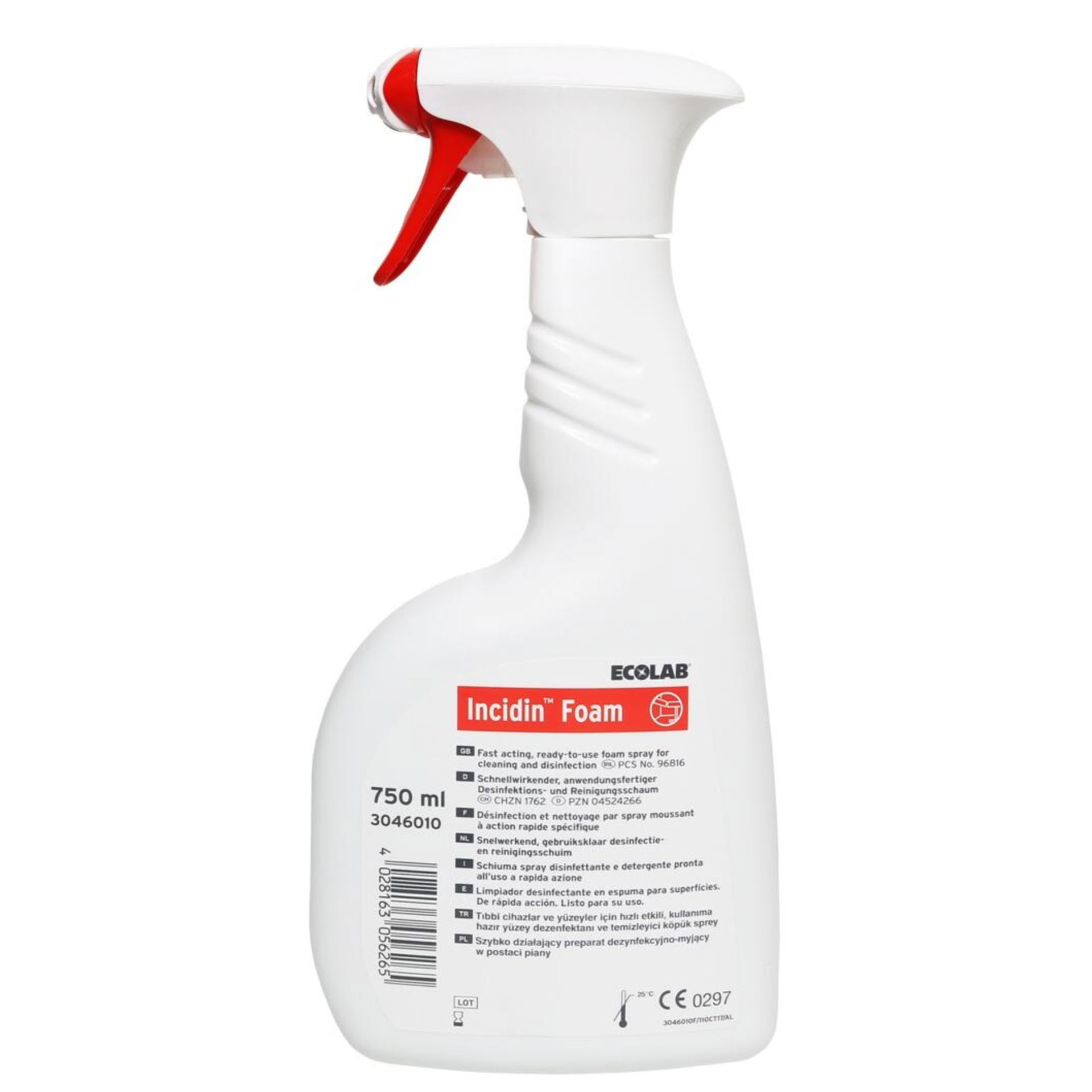 ECOLAB Incidin™ Foam Desinfektions- und Reinigungsschaum - 750 ml Flasche