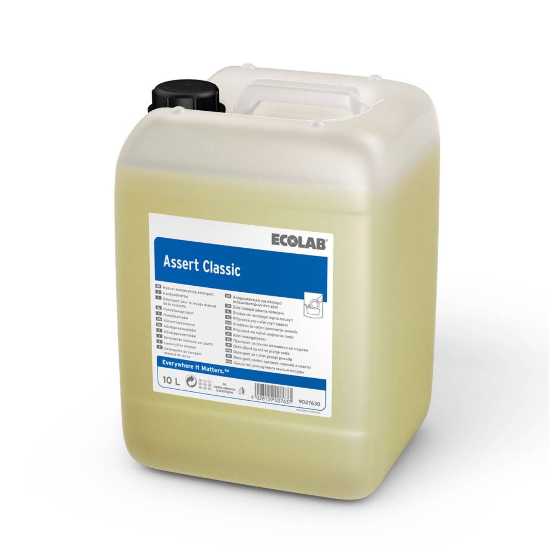 Ecolab Assert Classic Handspülmittel, parfümfrei – 10 Liter Kanister
