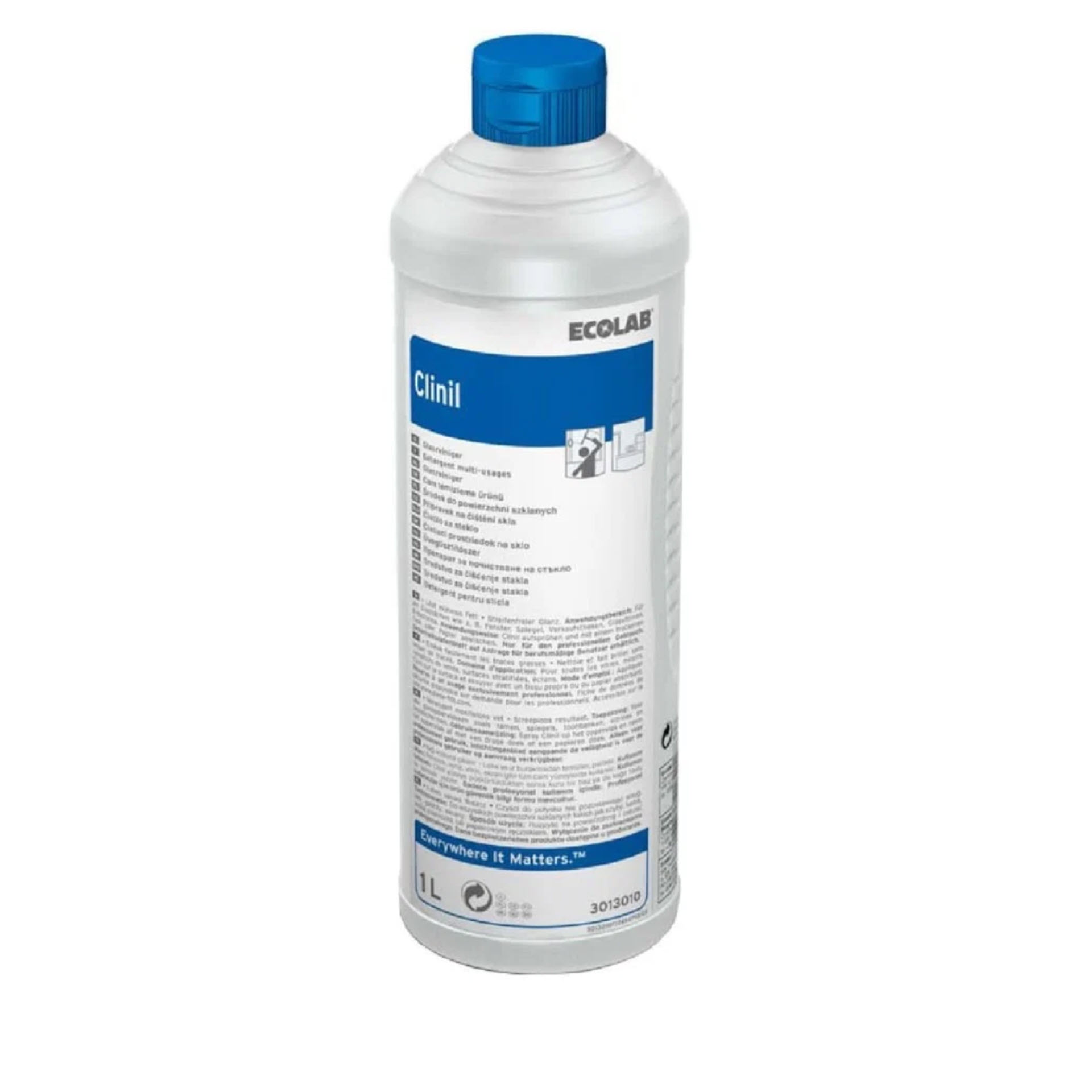 Ecolab Clinil Glasreiniger – 1 L, 12 x 1 L oder 10 L
