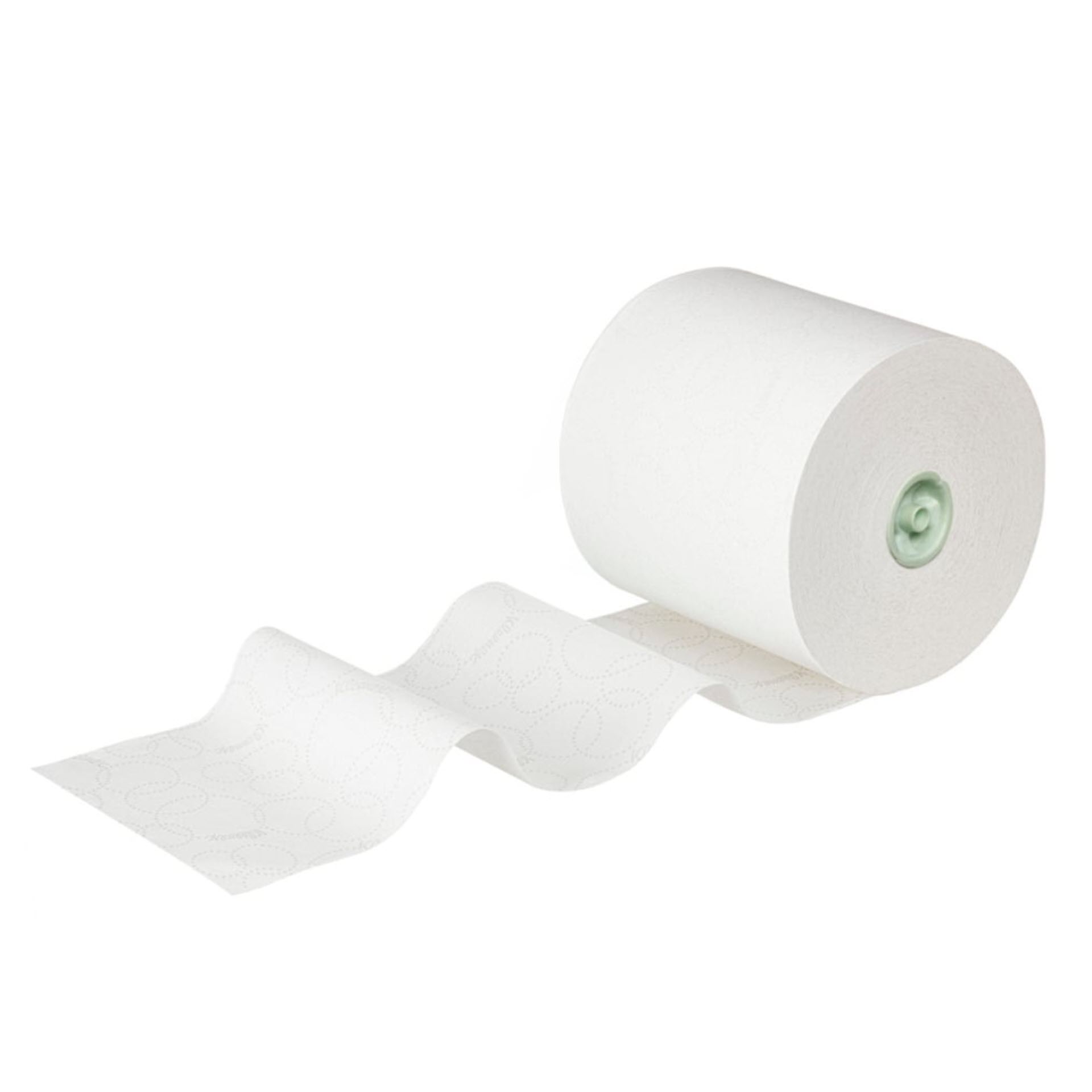 KCP Kleenex® Papierhandtücher auf Rollen, 6646 – E-Roll-Großrolle für Handtücher – 6 x 250 m weiße Papierhandtuchrollen