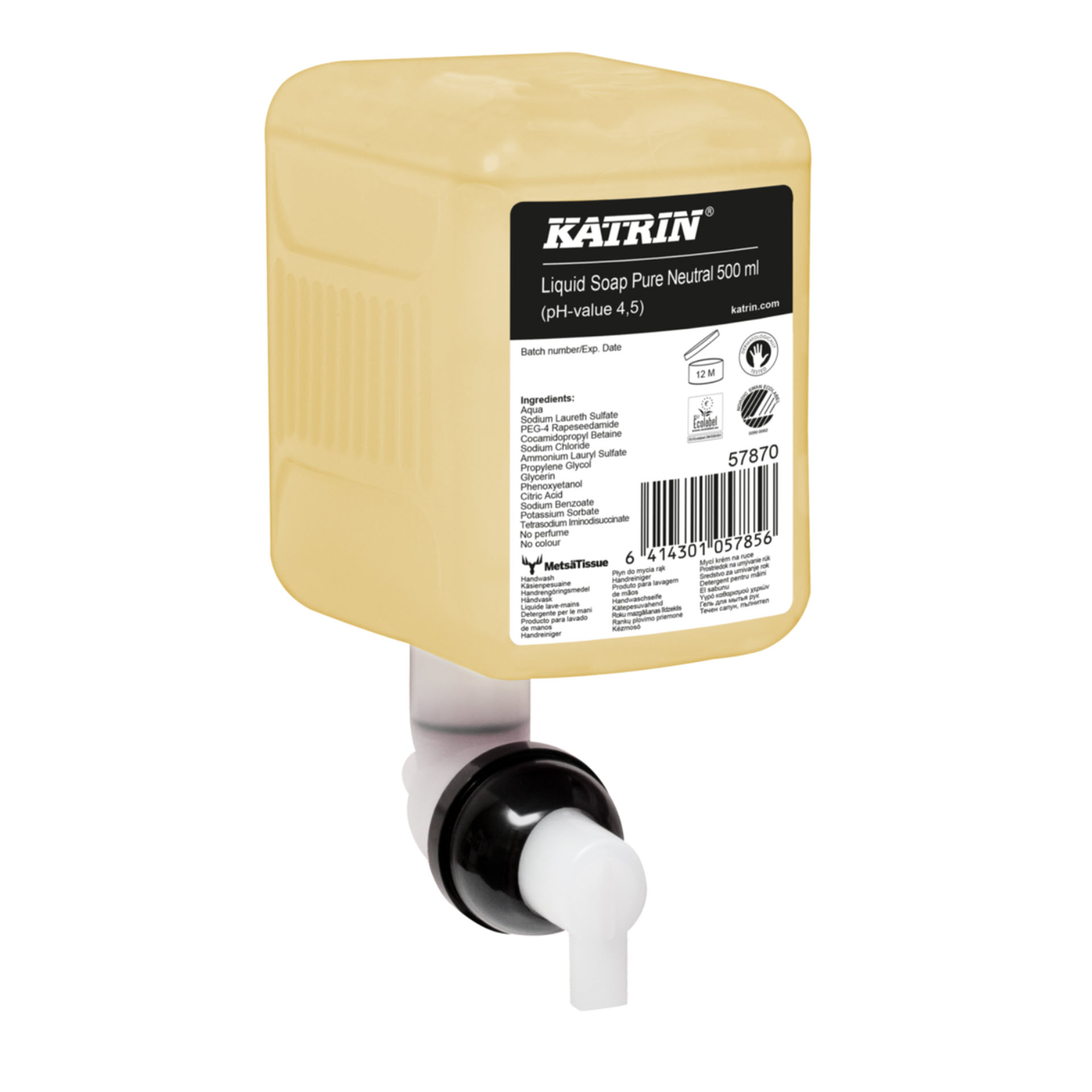 Katrin Handwaschseife "Pure Neutral" 500 ml Patronen - 12 Patronen - 578700