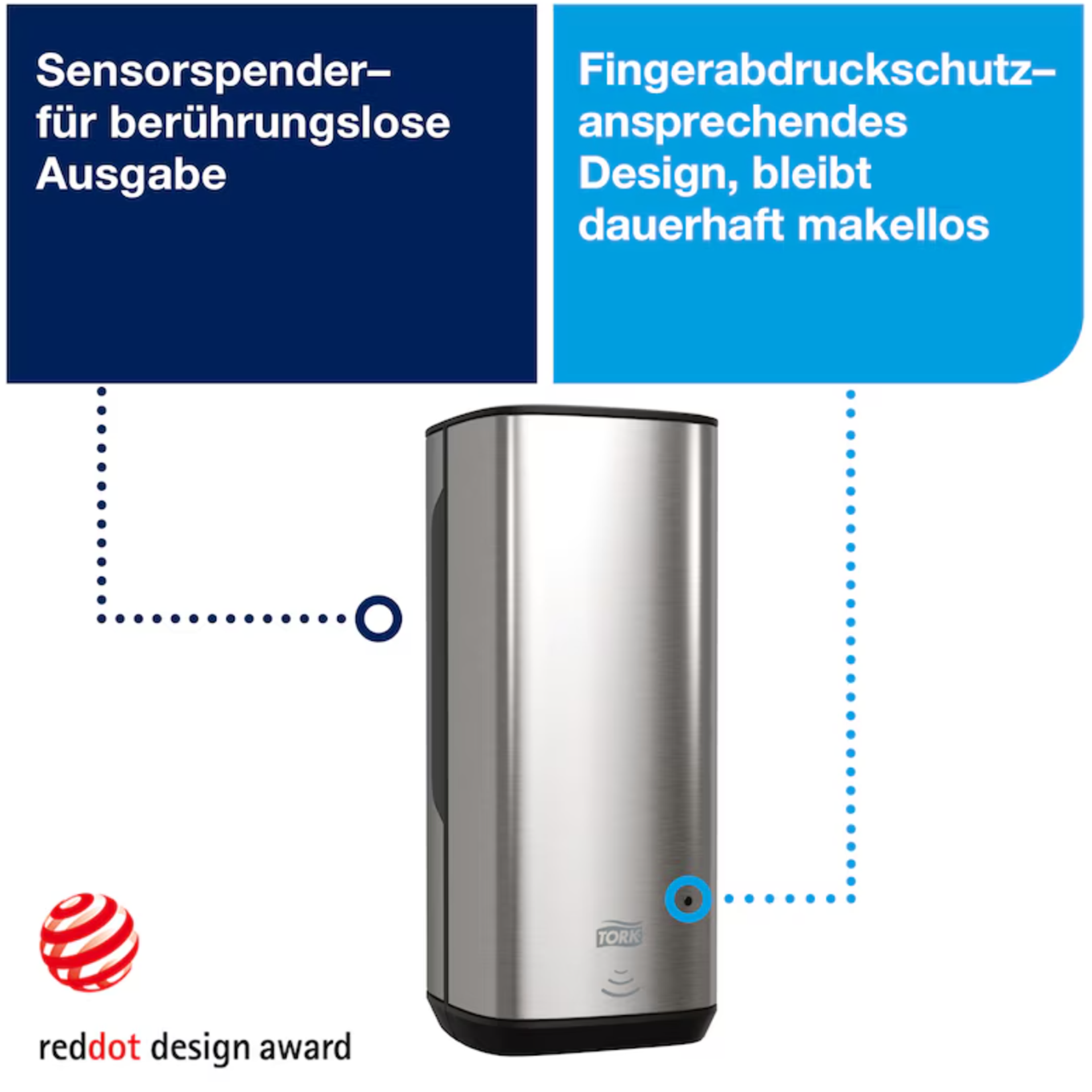 Tork S4 Image Design Sensorspender mit Intuition™ Sensor Edelstahl - 460009