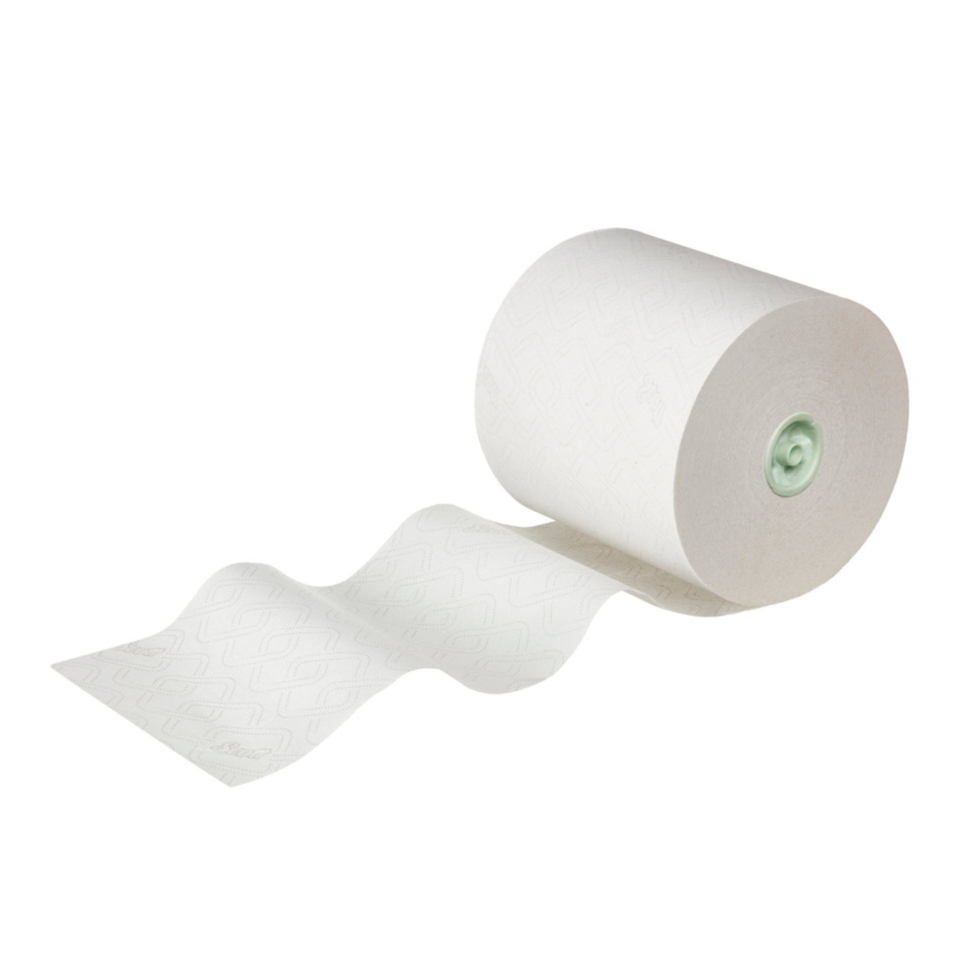 KCP Scott® Essential™ Rollenhandtücher 6638 – E-Roll Papierhandtuch-Großrolle – 6 x 380 m weiße Papiertuchrollen 