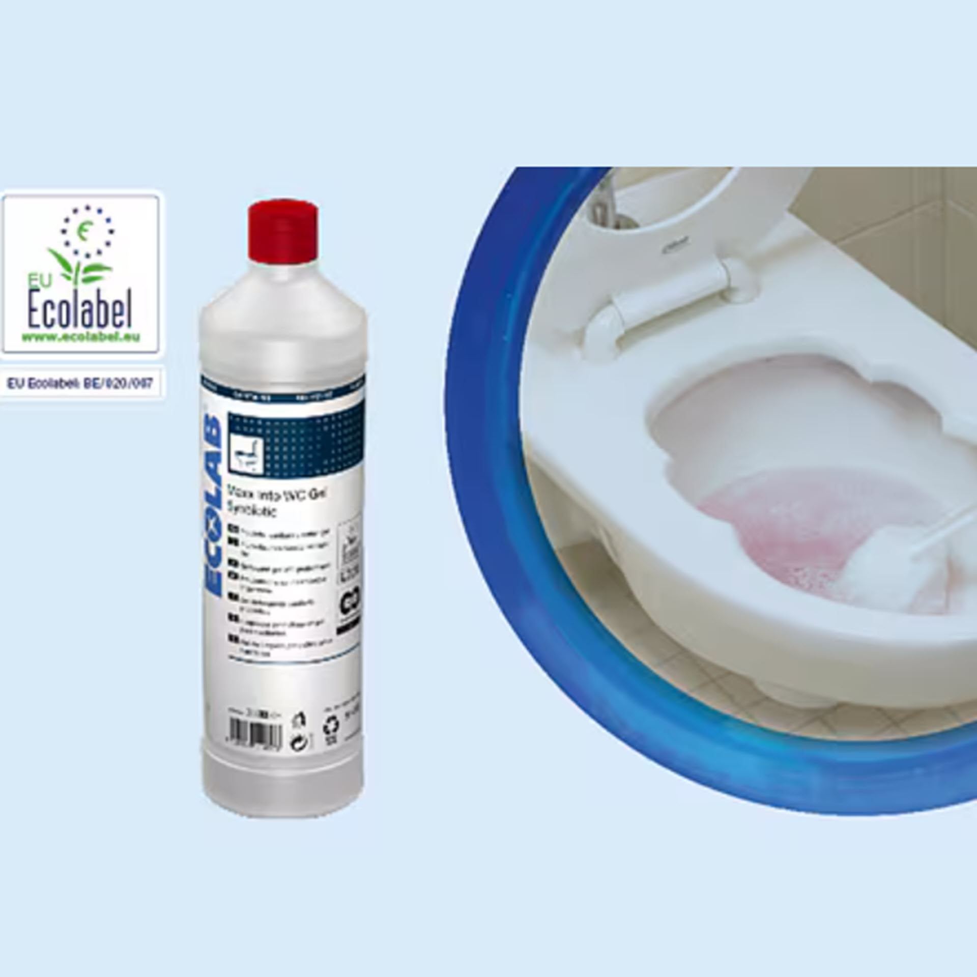 Ecolab MAXX Into WC Gel Synbiotic - synbiotischer Sanitärreiniger - 1 Liter Flasche