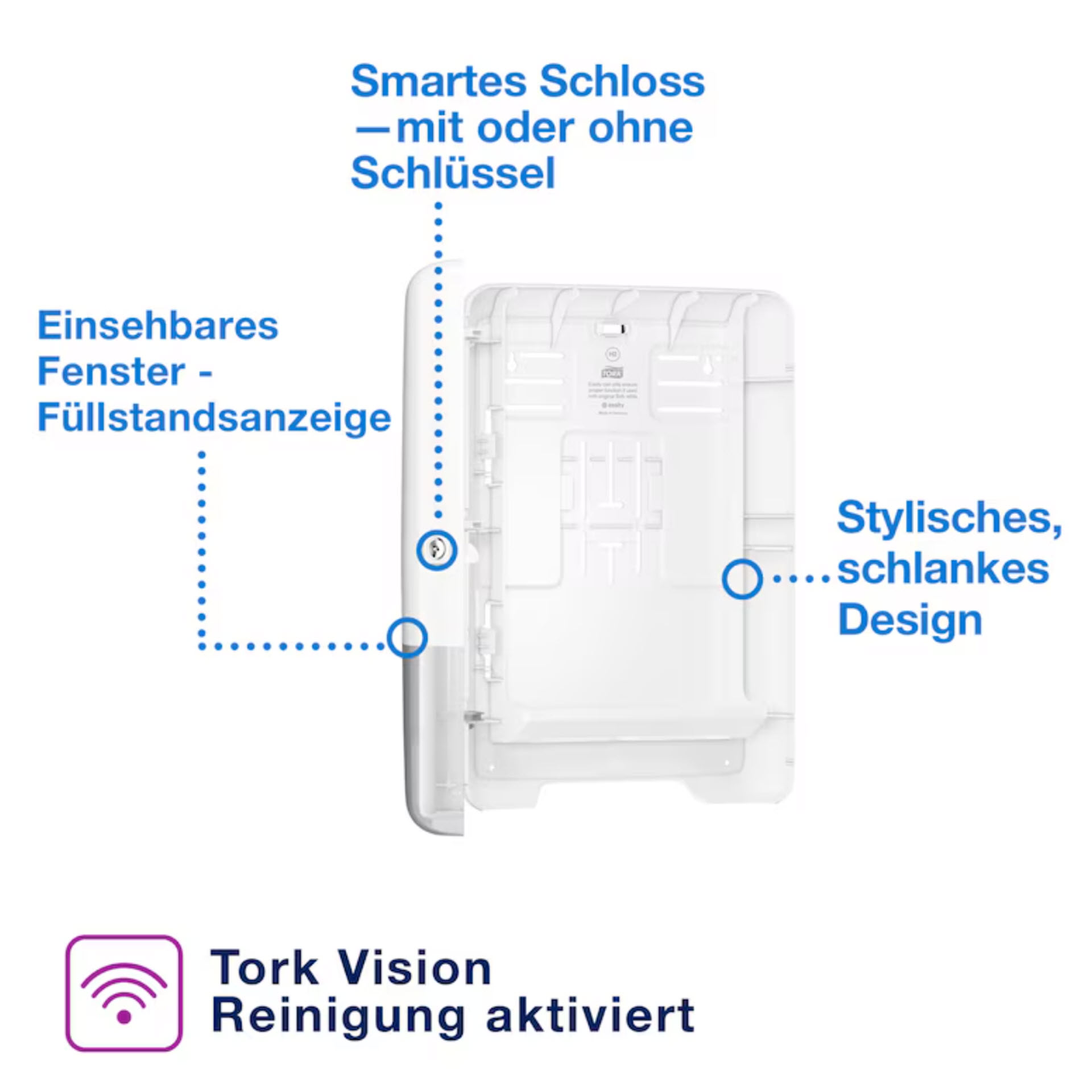 * Tork Xpress® Spender für Multifold-Handtücher Weiß H2 – 552000