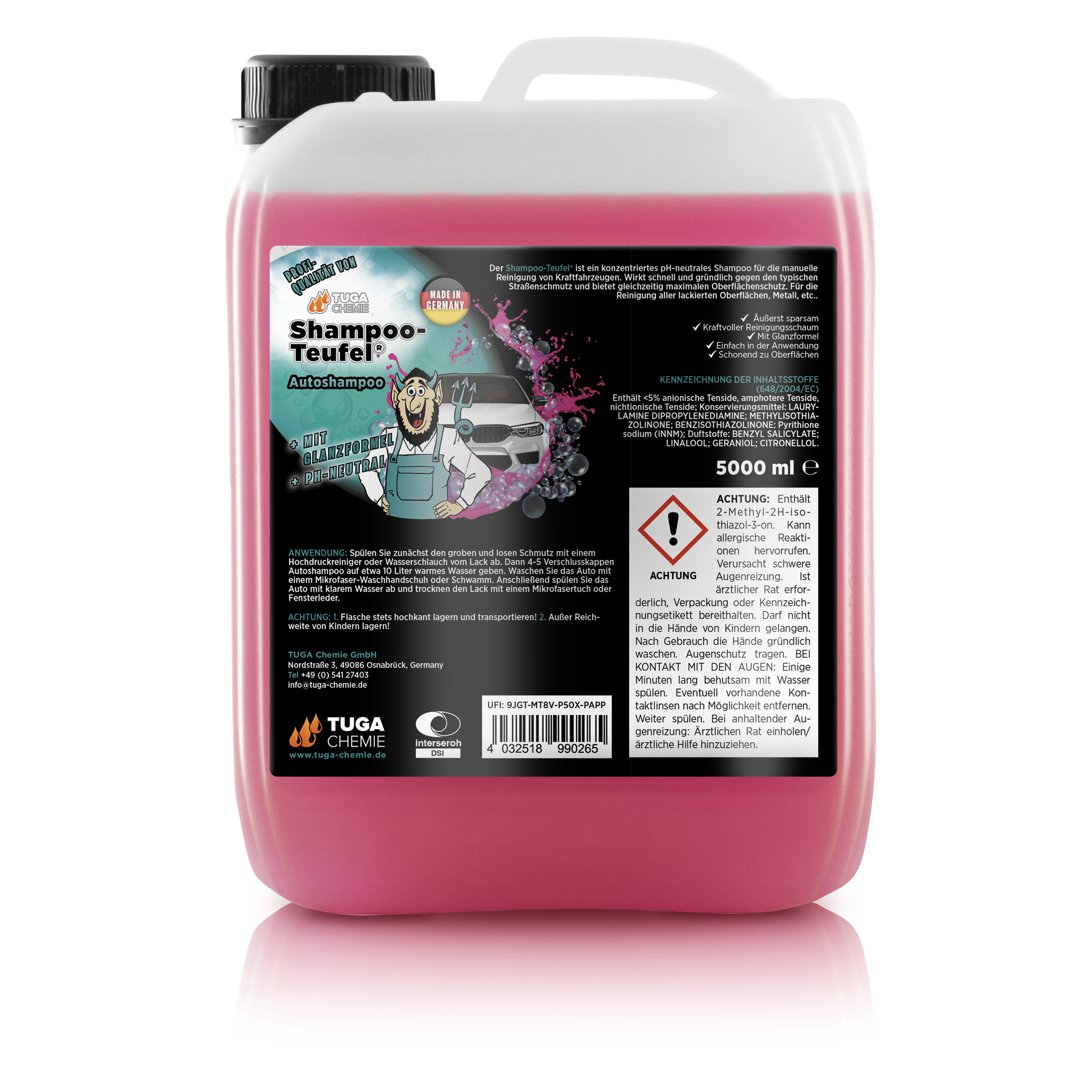 TUGA Chemie Shampoo-Teufel® 5 Liter Kanister ST-5-D